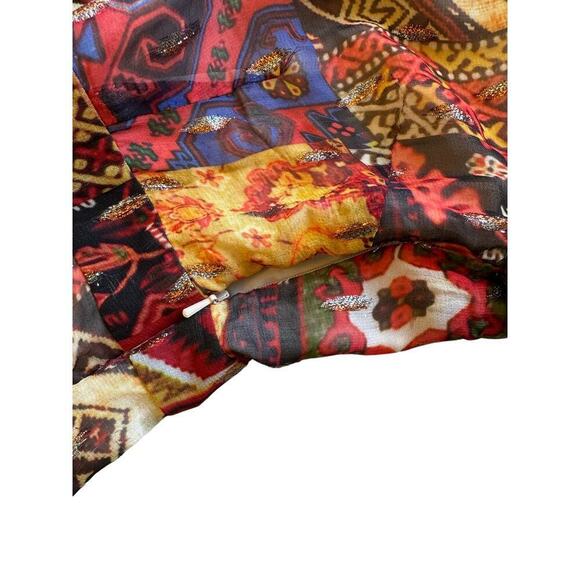 LE SUPERBE‎ - Wo Joni Long Sleeve Maxi Dress - Tapestry Patchwork - size 4 (NWT) - Picture 16 of 16